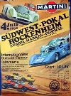 Original Rennplakat 1971 Martini Südwest-pokal