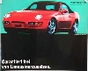 Porsche Original Werbeplakat 1991 - Porsche 968 Cabriolet - Gut Erhalten