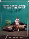 Porsche Original Werbeplakat - Porsche 944 Und Ivan Lendl - Gut Erhalten