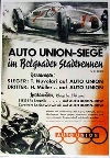 Audi Auto Union Plakat 1939