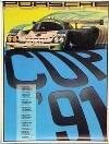 Porsche Original Rennplakat 1991 - Porsche Cup - Neuwertig