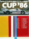 Porsche Original Rennplakat 1986 - Porsche Cup - Leichte Gebrauchsspuren