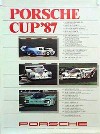 Porsche Original Rennplakat 1987 - Porsche Cup - Gut Erhalten