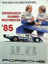Porsche Original Rennplakat 1985 - Stuck/derek - Gut Erhalten