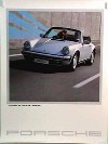 Porsche Original Werbeplakat 1985 - 911 Carrera Cabriolet - Gut Erhalten
