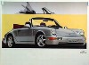 Porsche Original Werbeplakat 1985 - Carrera Cabriolet 964 - Gut Erhalten