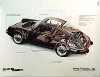 Porsche Original Werbeplakat 1983 - Schnittzeichnung 911 Sc - Gut Erhalten