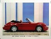 Porsche Original Werbeplakat 1989 - Porsche 964 Carrera 4 Cabriolet - Leichte Gebrauchsspuren