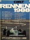 Porsche Original Rennplakat 1988 - Cart Rennen - Mint