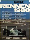 Porsche Original Rennplakat 1988 - Cart Rennen - Mint