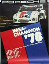 Porsche Original Rennplakat 1978 - Imsa - Leichte Gebrauchsspuren