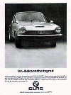 Bmw Anzeige 1967 Reprint Glas - Postkarte Reprint