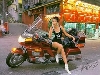 Honda Goldwing At Hollywood Road - Postkarte Reprint