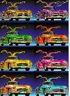 Mercedes Benz 300 Sl Warhol - Postkarte Reprint