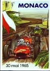 Monaco Grand Prix 1965 - Postkarte Reprint