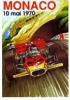 Monaco Grand Prix 1970 - Postcard Reprint Monaco Grand Prix 1970 - Postcard Reprint