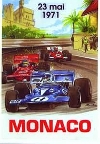 Monaco Grand Prix 1971 - Postkarte Reprint
