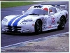 Olivier Beretta Auf Dodge Viper - Postkarte Reprint