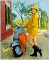 Vespa Kalenderblatt Aus 60ern Motorroller