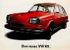 Vw Volkswagen-411 Werbung 1968