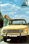 Wartburg 353 Advertisement 1967 - Postcard Reprint